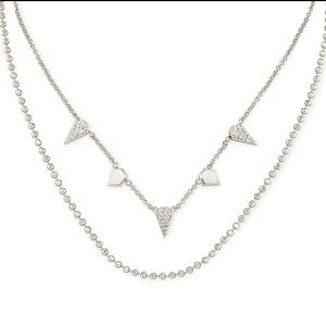 Kendra Scott Demi Multi Strand Necklace In Silver